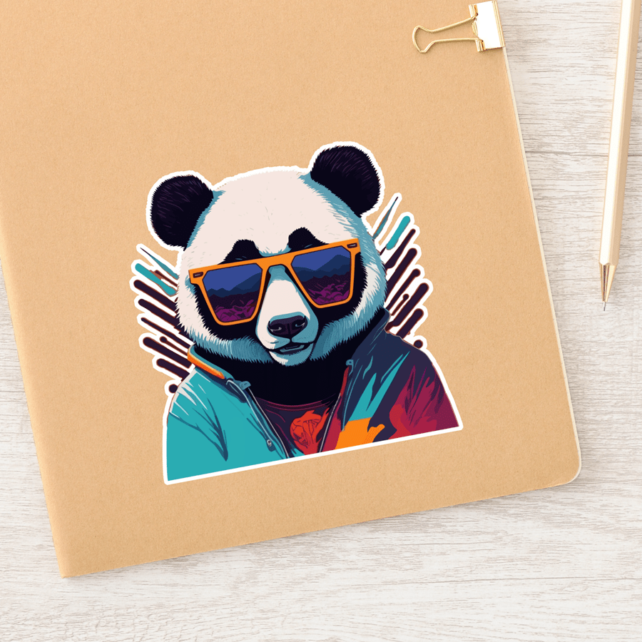 Cool Panda with Retro Vibes