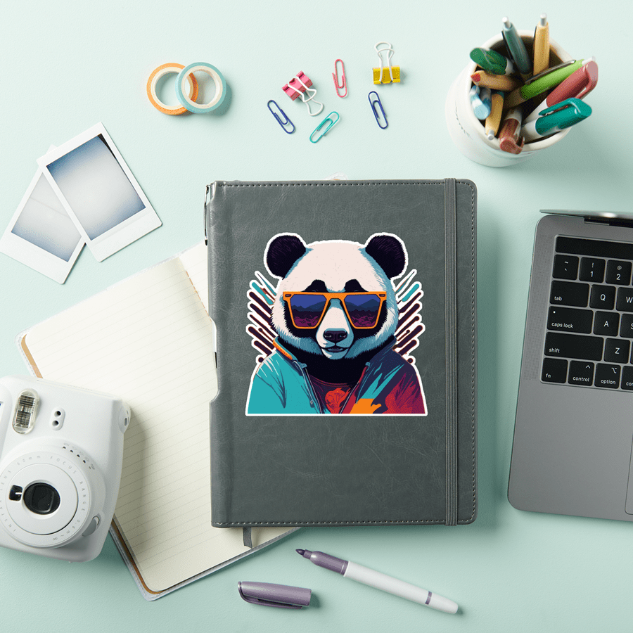Cool Panda with Retro Vibes