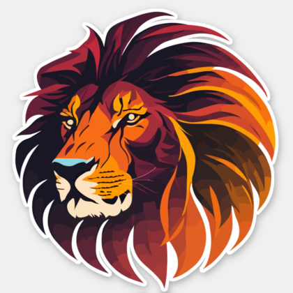 Lion head symbol