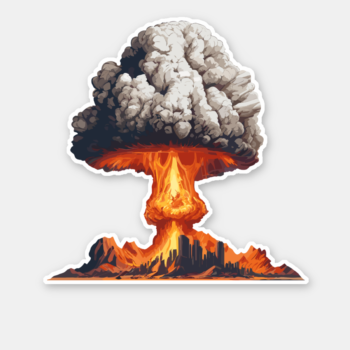 Nuclear Explosion Sticker