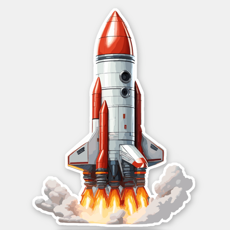 Space Rocket Takes Flight